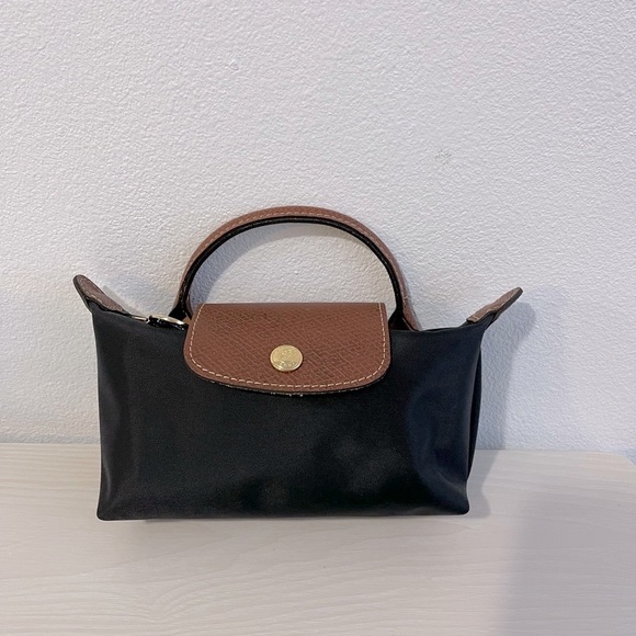 Longchamp Handbags - Longchamp Black and Brown Crossbody Bag🫘🫘